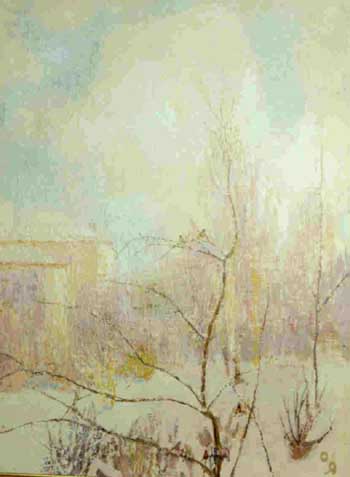 Елена Яблонская (1918) - Дыхание весны. 1997 г. (80 x 60, холст, масло)