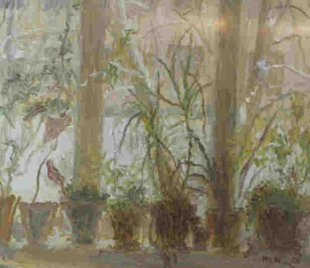 Татьяна Яблонская (1917) - Мое окно. 1998 г. (60 x 70, холст, масло)